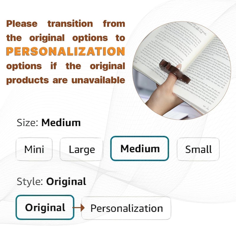 WACANTIC Cat Book Page Holder, Smooth Finish Walnut Wood Book Holder for Reading, Ideal Book Reader Gifts & Reading Accessories,Book Worm Gifts for Women, Thumb Book Page Holder - Book Lovers & Literary Gifts - Image 4